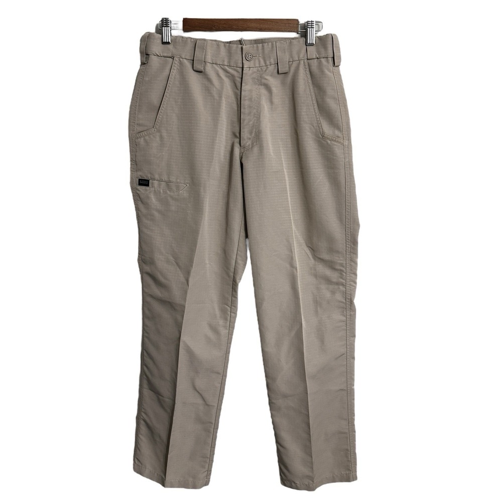 5.11 Tactical Fast Tac Urban‎ pants men's 30x30 beige ripstop work uniform 74461